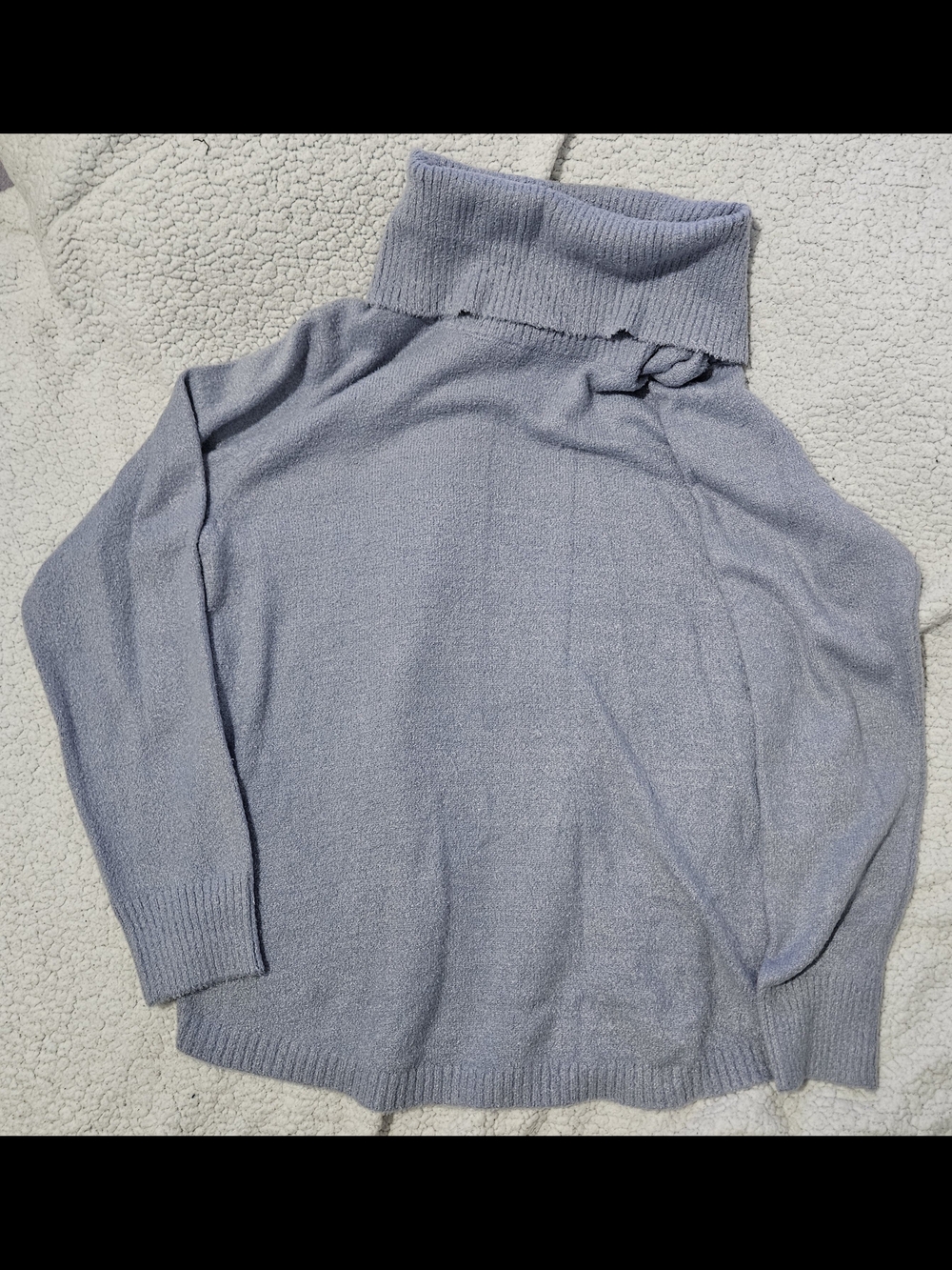 Rachel Zoe Pale Blue Cowl Neck Sweater